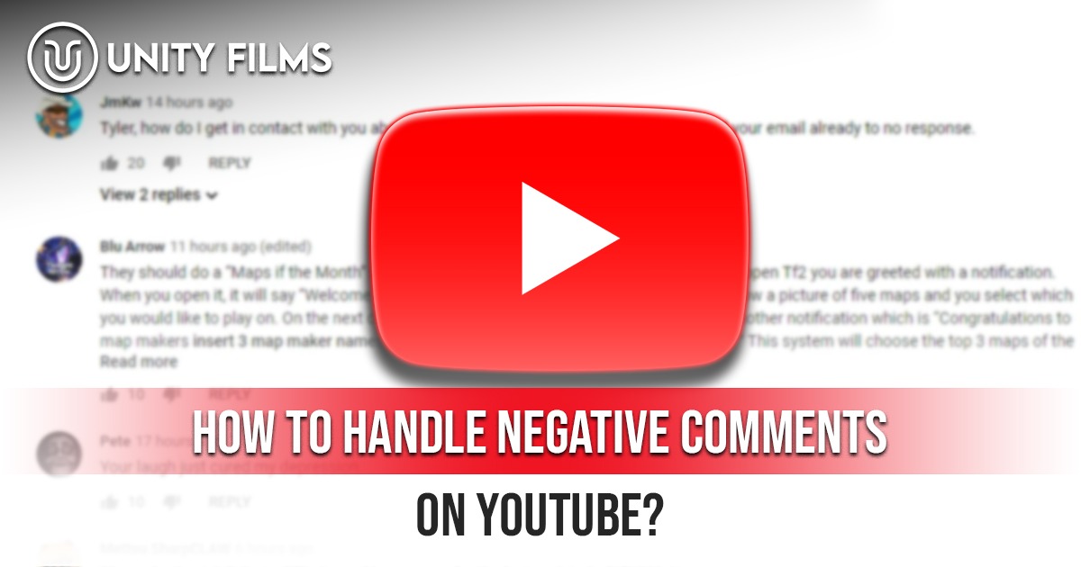 Negative Comments on YouTube Negative Comments on YouTube