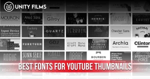 Best Fonts for YouTube Thumbnails featuring a collection of bold, modern, and eye-catching fonts for creating high CTR YouTube thumbnails.