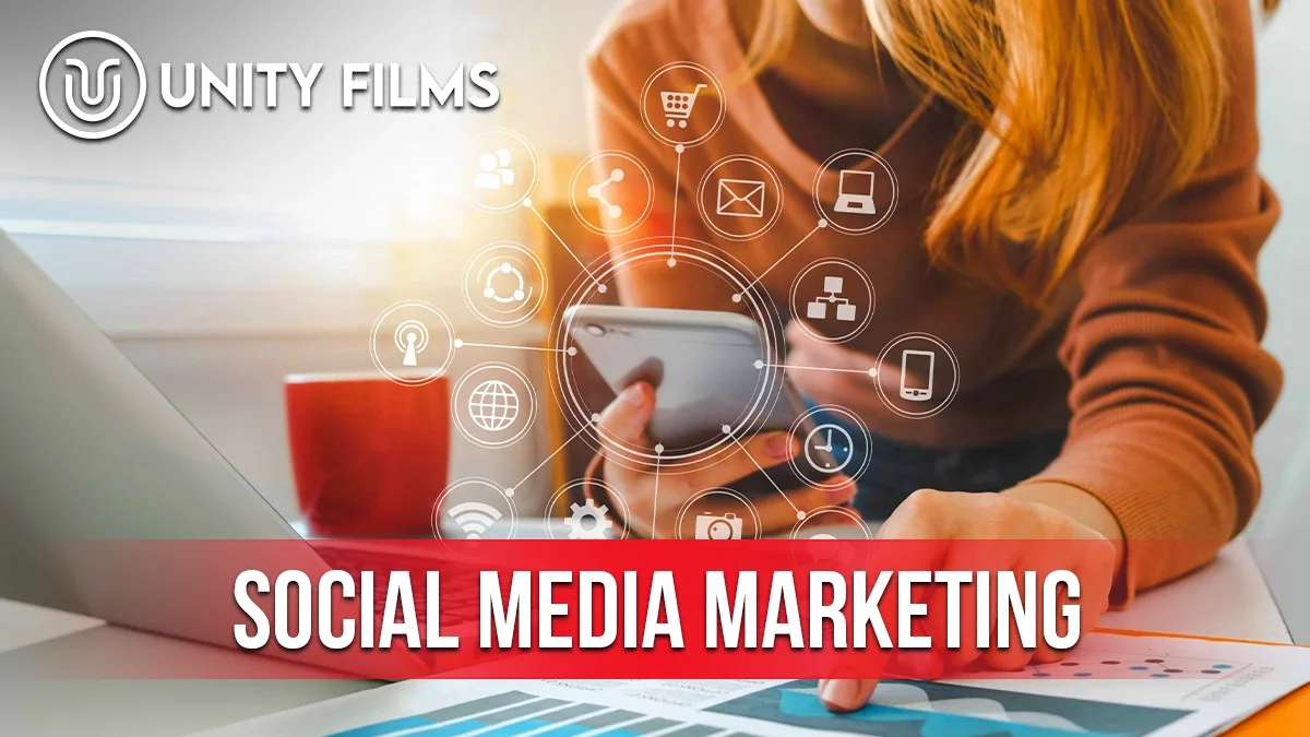 Social media marketing for small business in Pakistan shown as connected platform icons around a smartphone